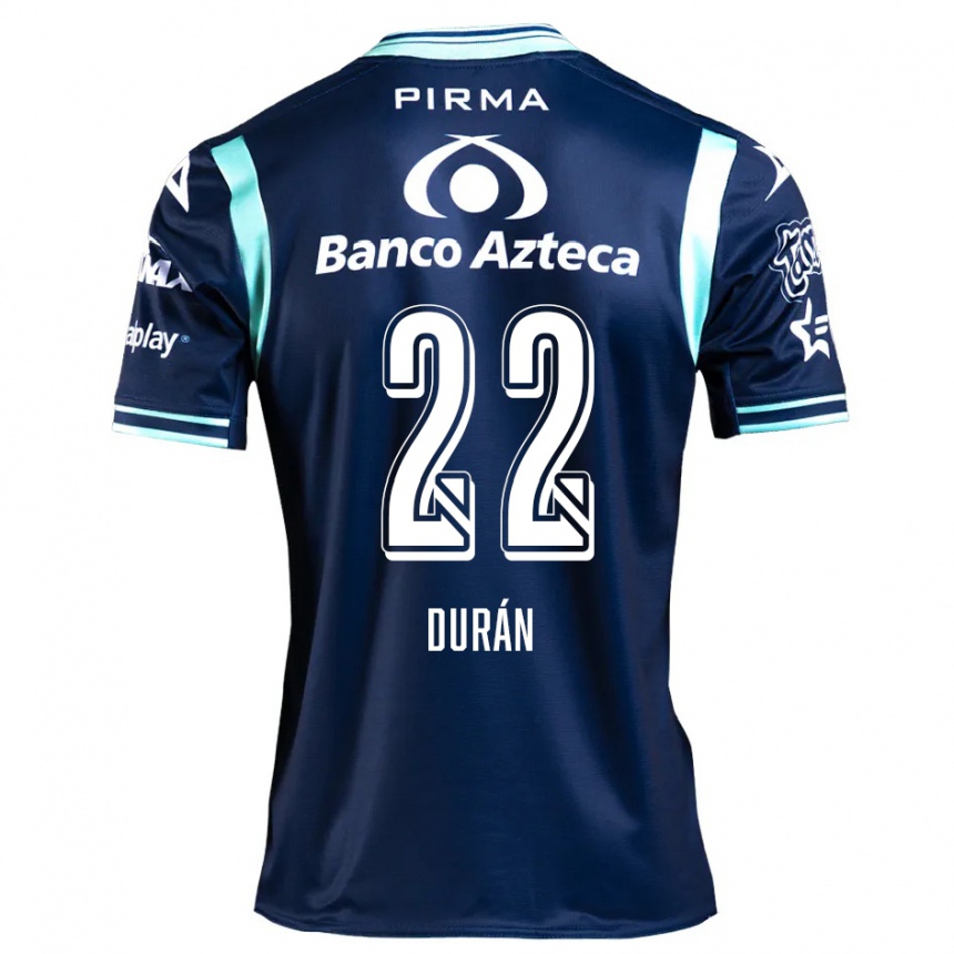 Men Football Rafael Durán #22 Navy Blue Away Jersey 2024/25 T-Shirt Nz