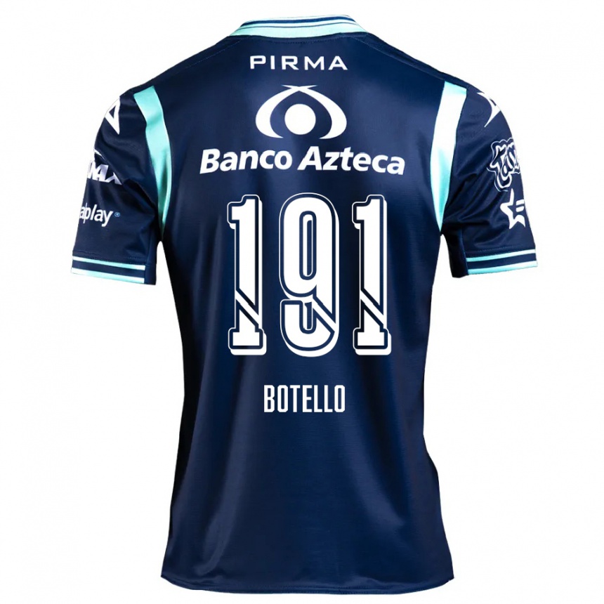 Men Football Octavio Botello #191 Navy Blue Away Jersey 2024/25 T-Shirt Nz