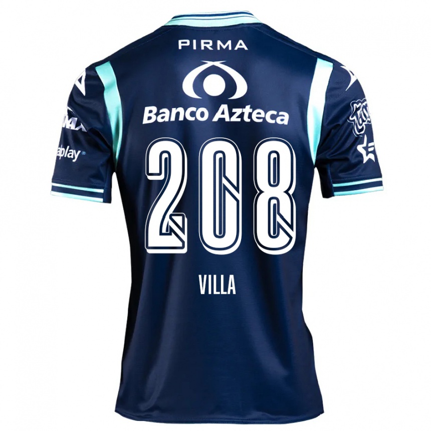 Men Football Patrick Villa #208 Navy Blue Away Jersey 2024/25 T-Shirt Nz