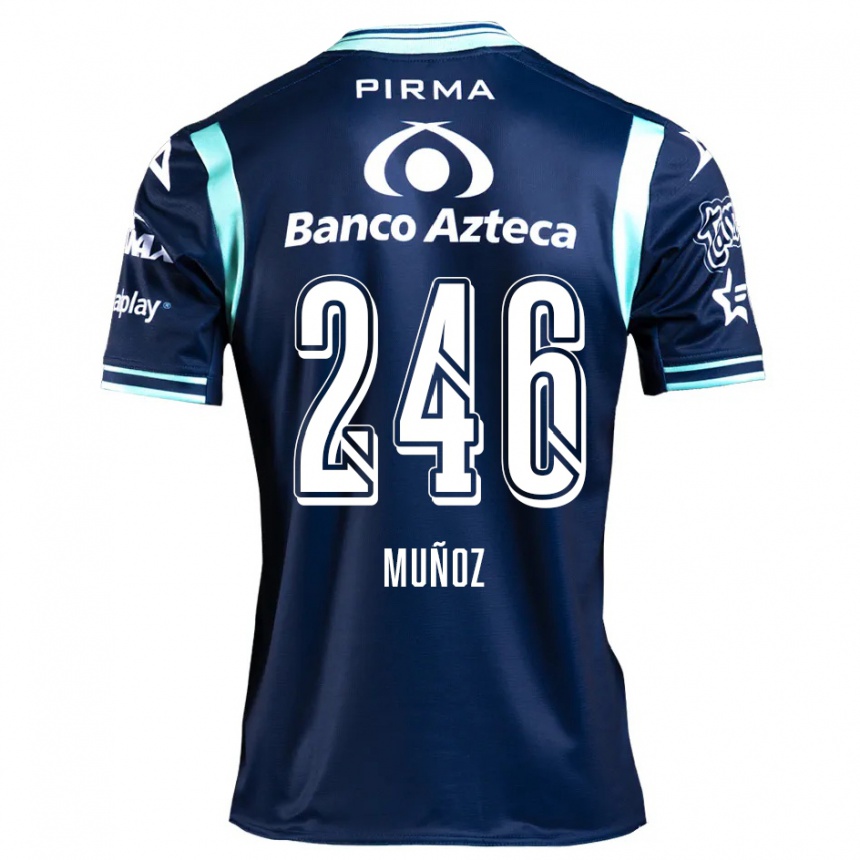 Men Football Zamier Muñoz #246 Navy Blue Away Jersey 2024/25 T-Shirt Nz