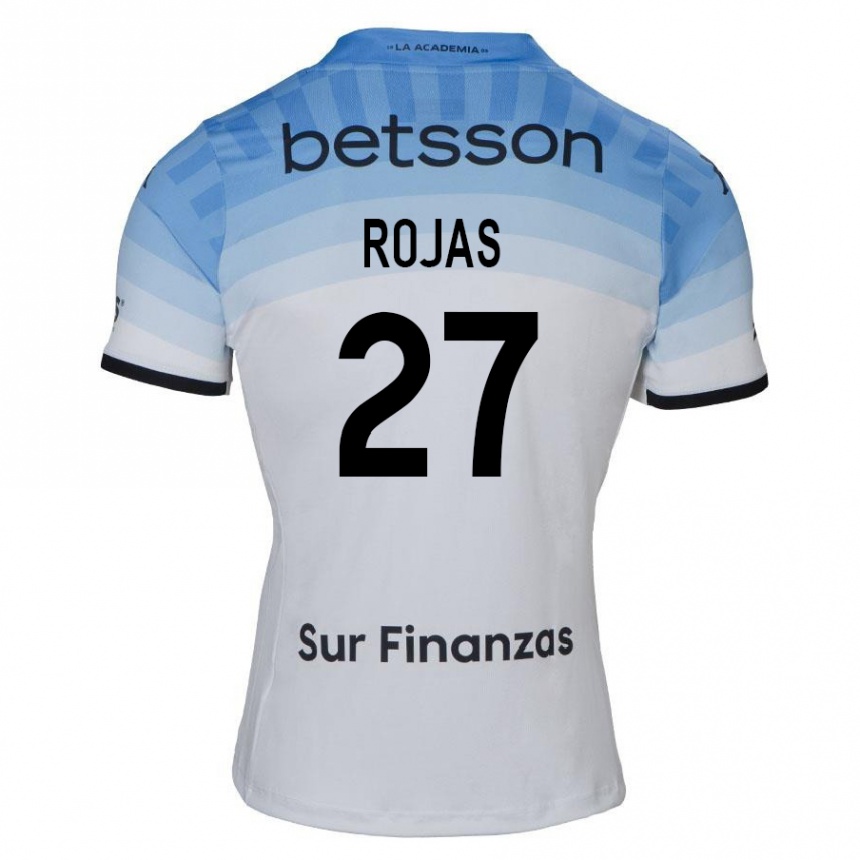 Men Football Gabriel Rojas #27 White Blue Black Away Jersey 2024/25 T-Shirt Nz