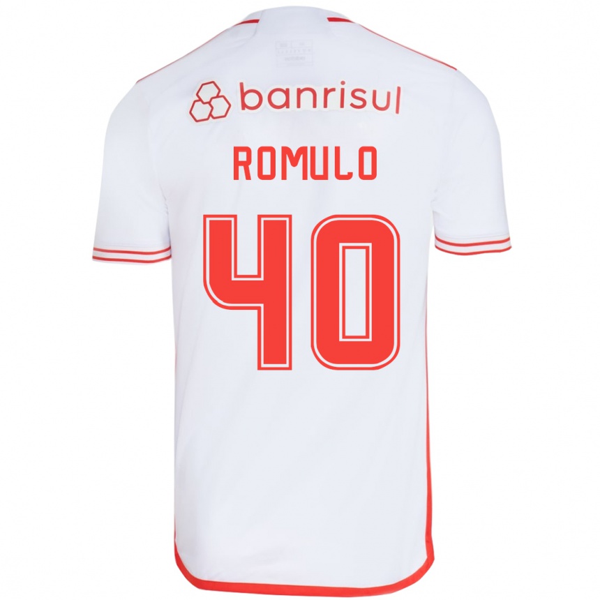 Men Football Rômulo #40 White Red Away Jersey 2024/25 T-Shirt Nz