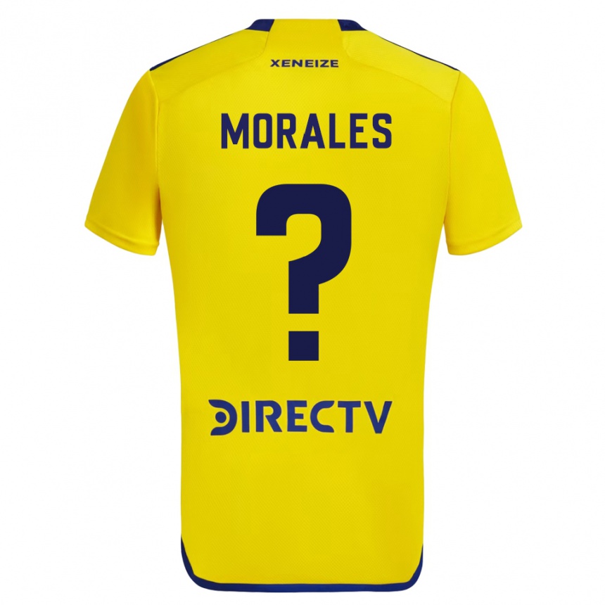 Men Football Gonzalo Morales #0 Yellow Blue Away Jersey 2024/25 T-Shirt Nz