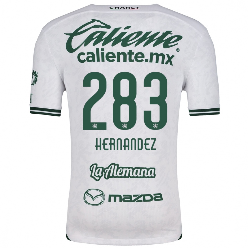 Men Football Karin Hernández #283 White Green Away Jersey 2024/25 T-Shirt Nz