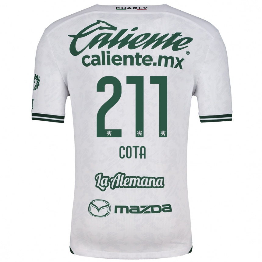 Men Football Luis Cota #211 White Green Away Jersey 2024/25 T-Shirt Nz