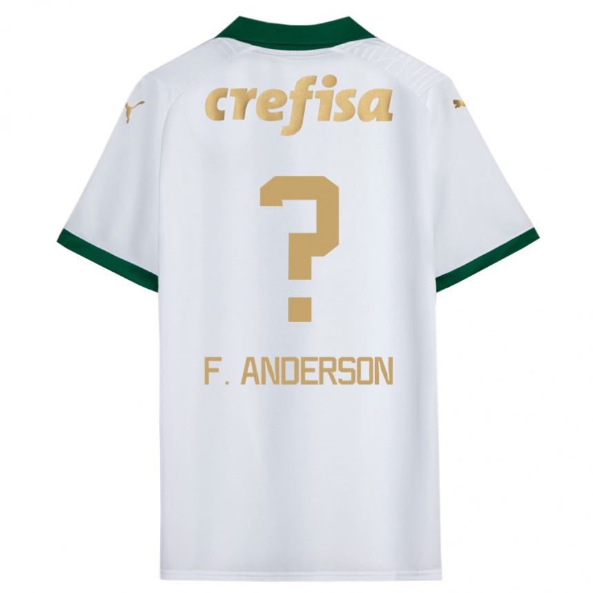 Men Football Felipe Anderson #0 White Green Away Jersey 2024/25 T-Shirt Nz