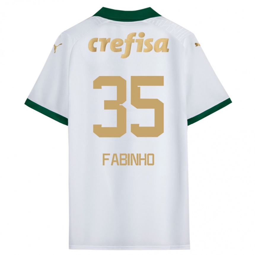 Men Football Fabinho #35 White Green Away Jersey 2024/25 T-Shirt Nz