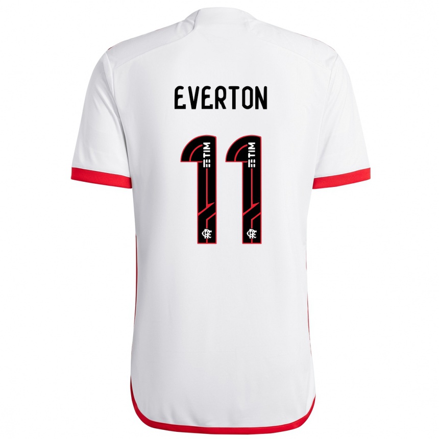 Men Football Everton #11 White Red Away Jersey 2024/25 T-Shirt Nz