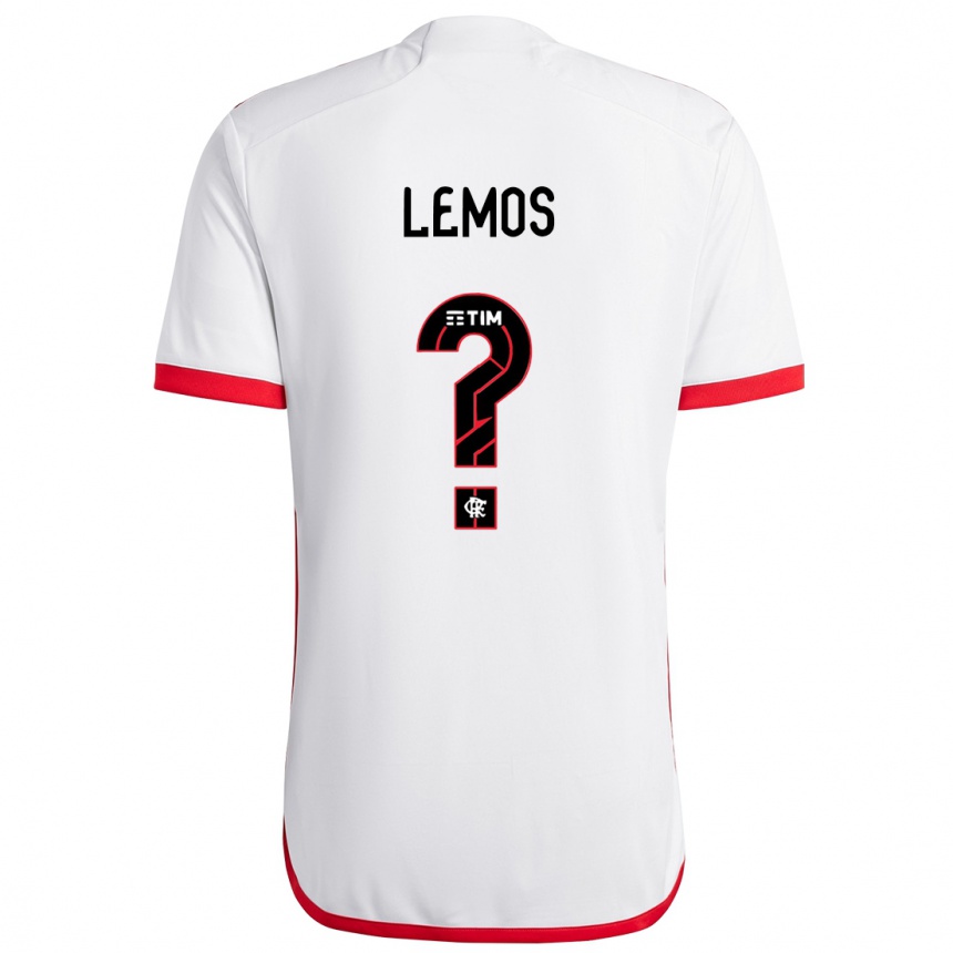 Men Football Pedro Lemos #0 White Red Away Jersey 2024/25 T-Shirt Nz