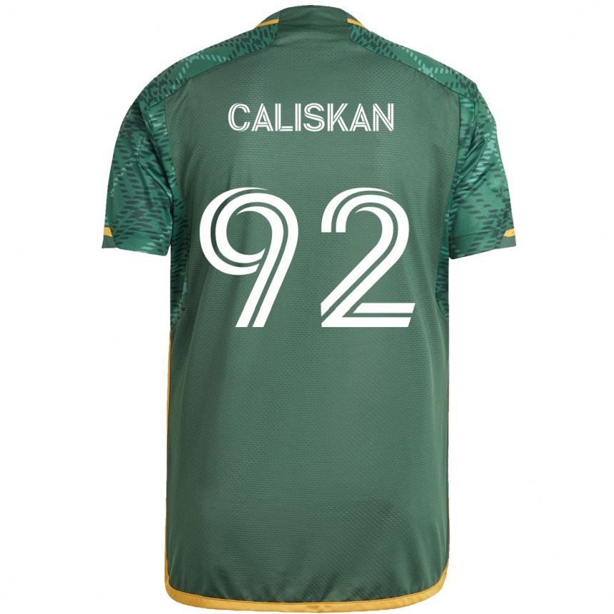 Women Football Noel Caliskan #92 Green Orange Home Jersey 2024/25 T-Shirt Nz