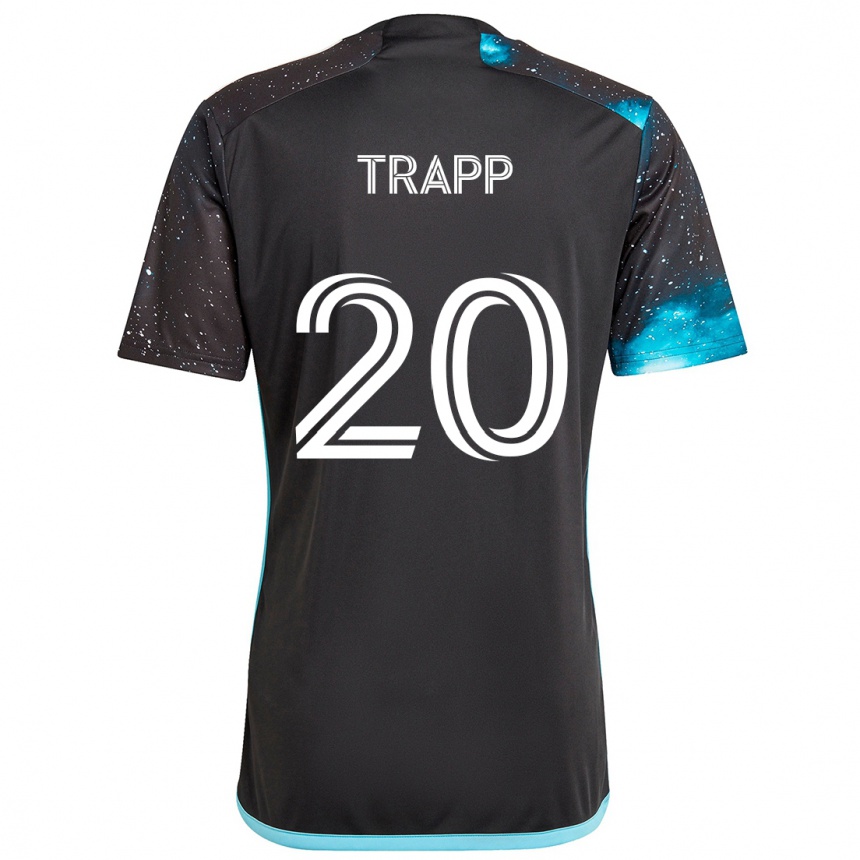 Women Football Wil Trapp #20 Black Blue Home Jersey 2024/25 T-Shirt Nz