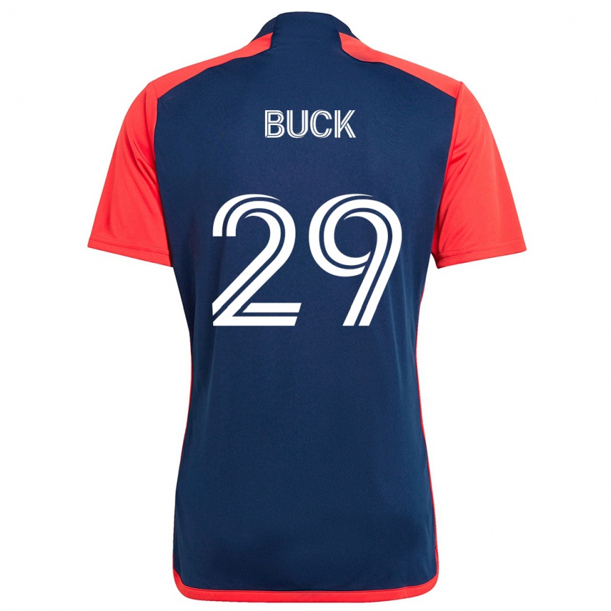 Women Football Noel Buck #29 Blue Red Home Jersey 2024/25 T-Shirt Nz