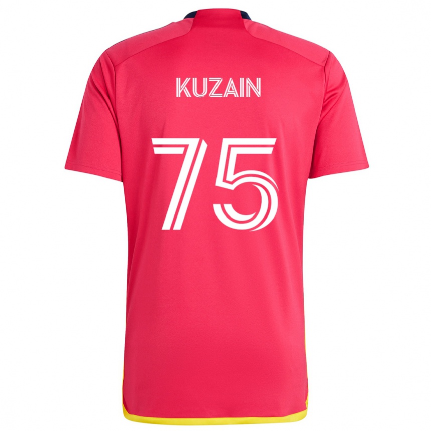 Women Football Wan Kuzain #75 Red Blue Home Jersey 2024/25 T-Shirt Nz