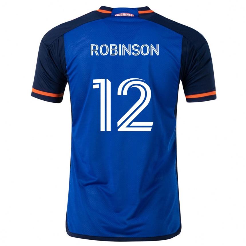 Women Football Miles Robinson #12 Blue White Home Jersey 2024/25 T-Shirt Nz