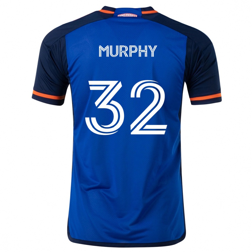 Women Football Ian Murphy #32 Blue White Home Jersey 2024/25 T-Shirt Nz