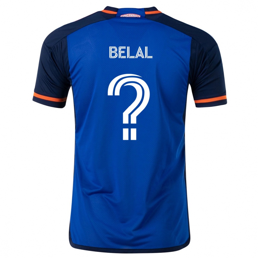 Women Football Ryan Belal #0 Blue White Home Jersey 2024/25 T-Shirt Nz