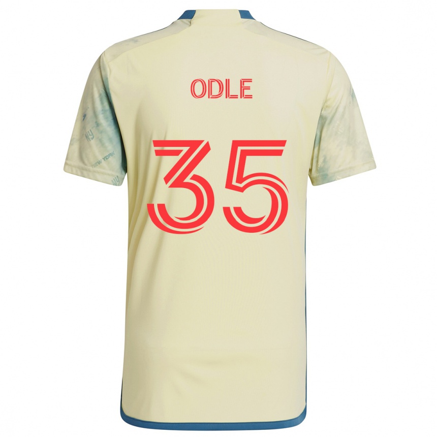 Women Football Dallas Odle #35 Yellow Red Blue Home Jersey 2024/25 T-Shirt Nz