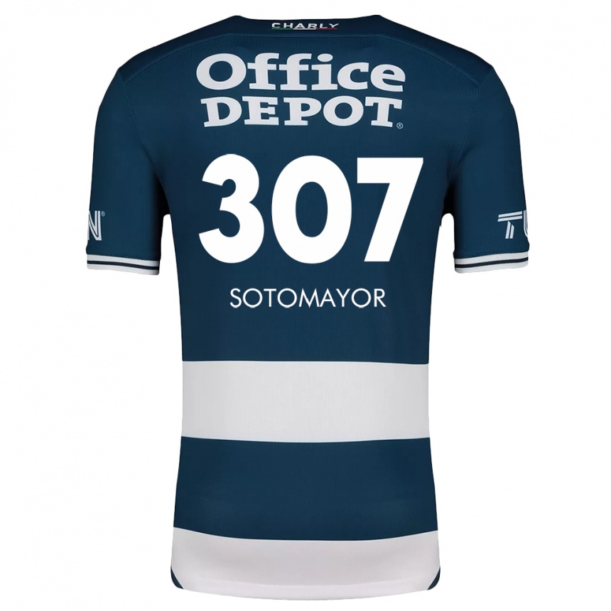 Women Football Jacob Sotomayor #307 Blue White Home Jersey 2024/25 T-Shirt Nz