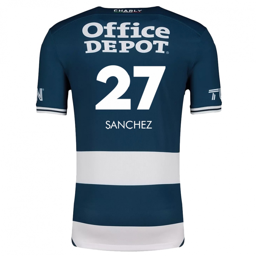 Women Football Ella Sanchez #27 Blue White Home Jersey 2024/25 T-Shirt Nz