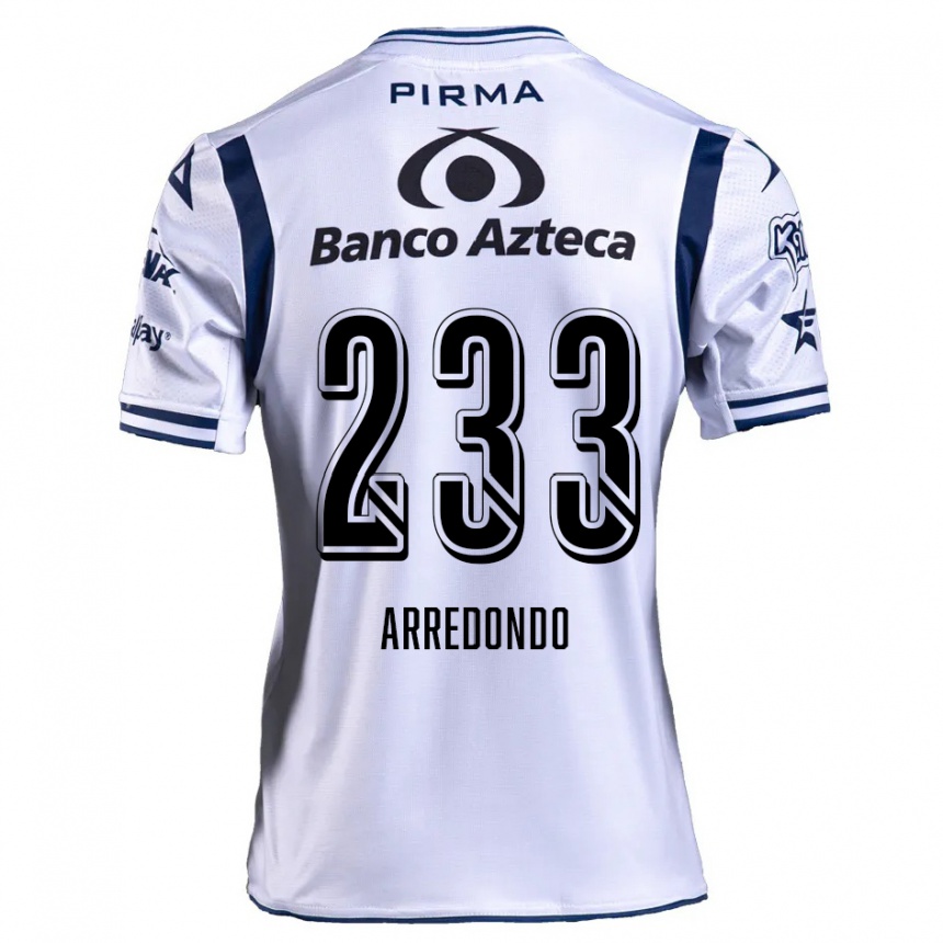 Women Football Ángel Arredondo #233 White Navy Blue Home Jersey 2024/25 T-Shirt Nz