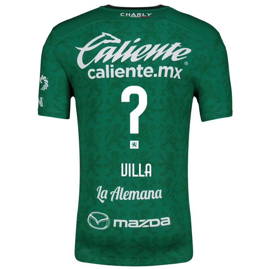 Women Football Óscar Villa #0 Green White Home Jersey 2024/25 T-Shirt Nz