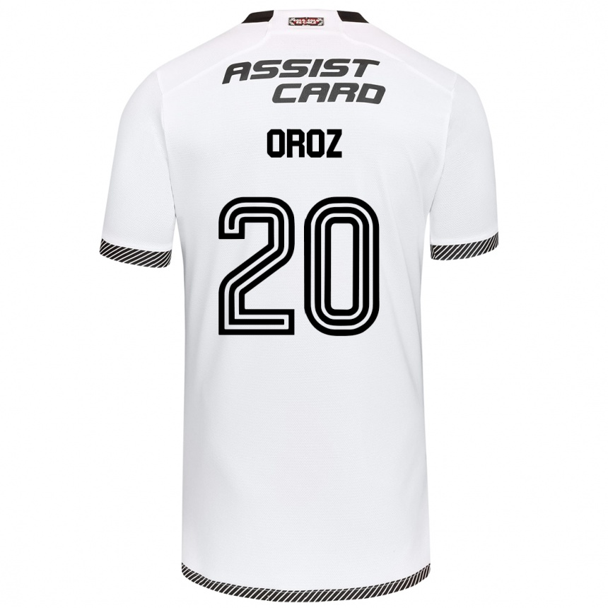 Women Football Alexander Oroz #20 White Black Home Jersey 2024/25 T-Shirt Nz