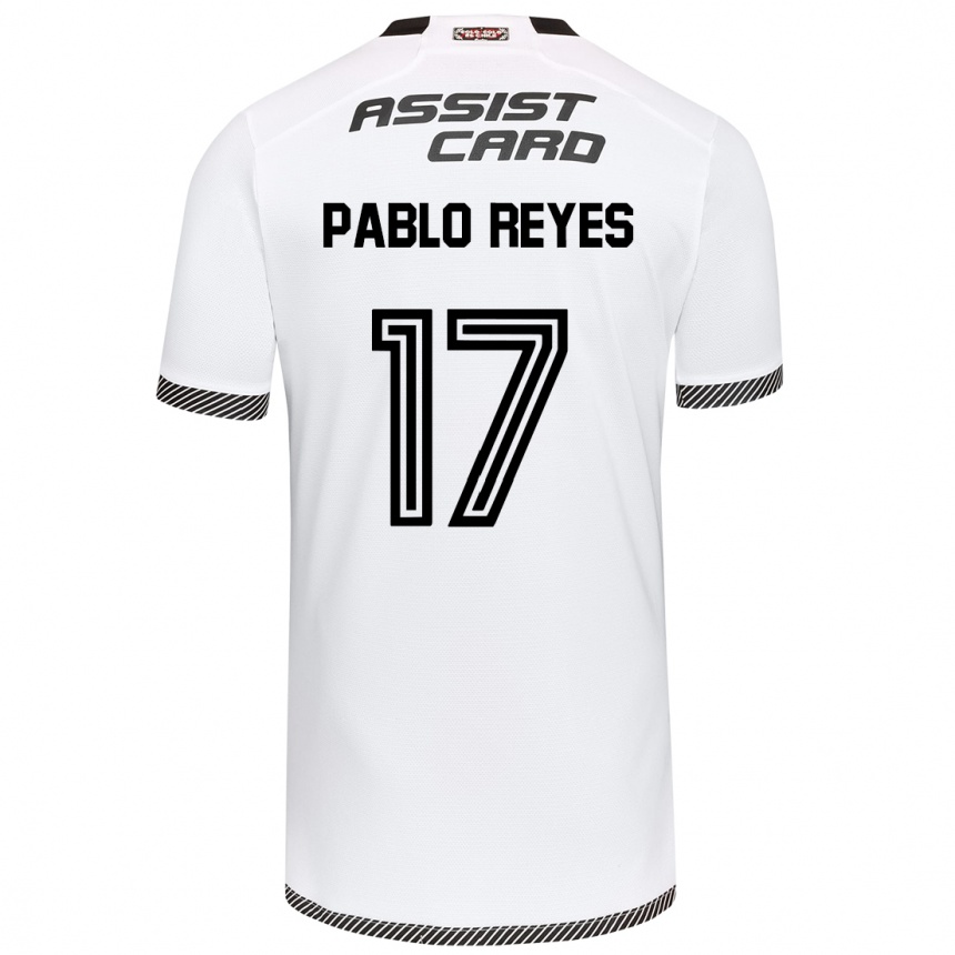 Women Football Juan Pablo Reyes #17 White Black Home Jersey 2024/25 T-Shirt Nz