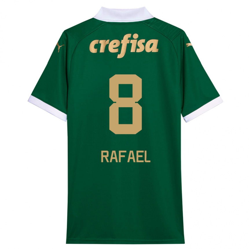 Women Football Zé Rafael #8 Green White Home Jersey 2024/25 T-Shirt Nz