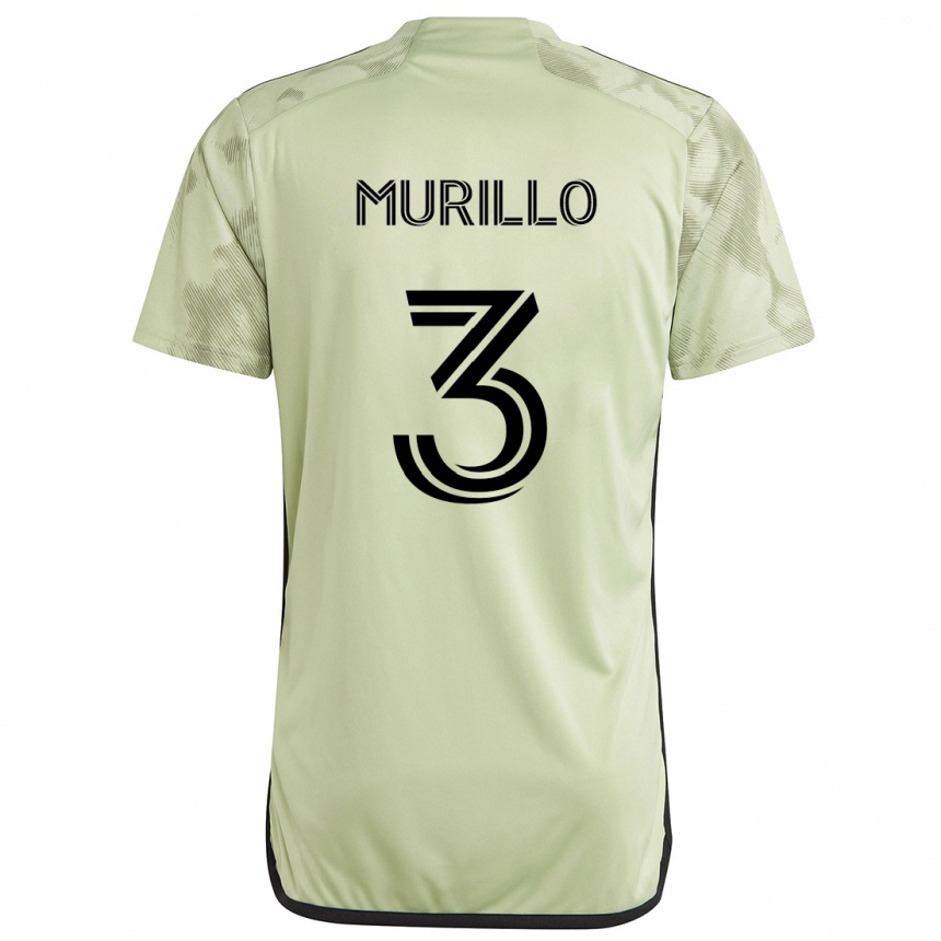 Women Football Jesús Murillo #3 Light Green Away Jersey 2024/25 T-Shirt Nz