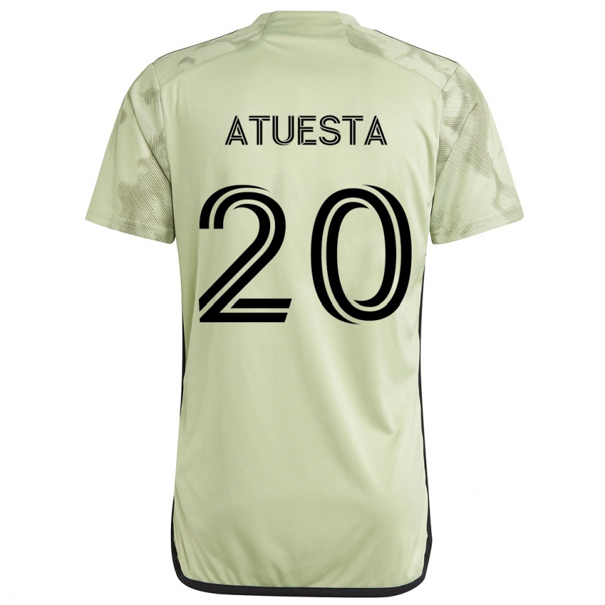 Women Football Eduard Atuesta #20 Light Green Away Jersey 2024/25 T-Shirt Nz