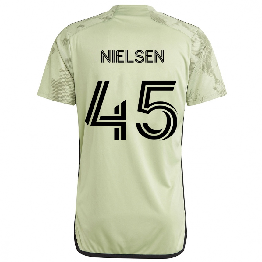 Women Football Kenny Nielsen #45 Light Green Away Jersey 2024/25 T-Shirt Nz