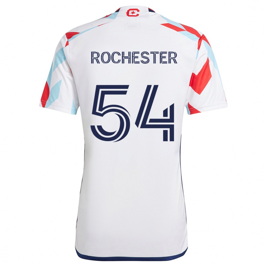 Women Football Lamonth Rochester #54 White Red Blue Away Jersey 2024/25 T-Shirt Nz