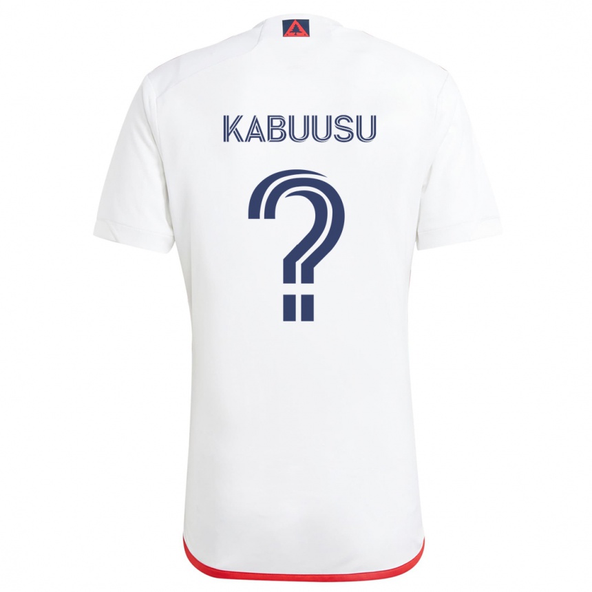 Women Football Jamie Kabuusu #0 White Red Away Jersey 2024/25 T-Shirt Nz