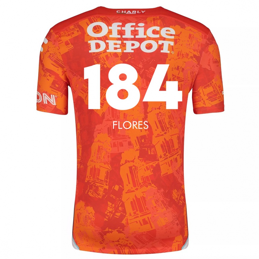 Women Football Jason Flores #184 Orange White Away Jersey 2024/25 T-Shirt Nz