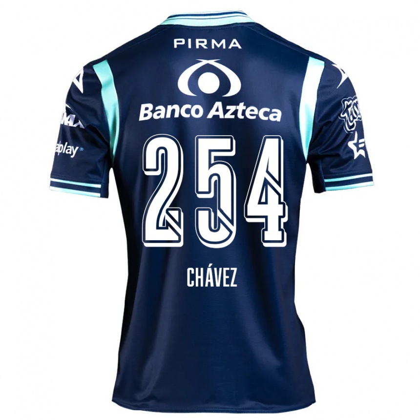 Women Football José Chávez #254 Navy Blue Away Jersey 2024/25 T-Shirt Nz