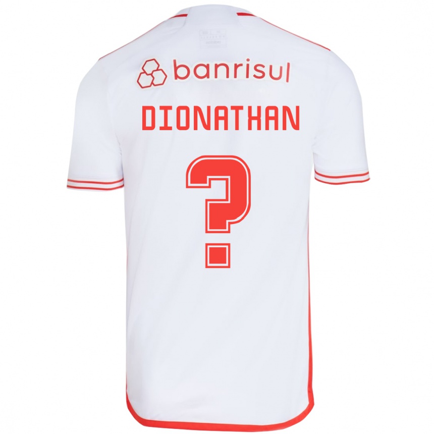 Women Football Dionathan #0 White Red Away Jersey 2024/25 T-Shirt Nz