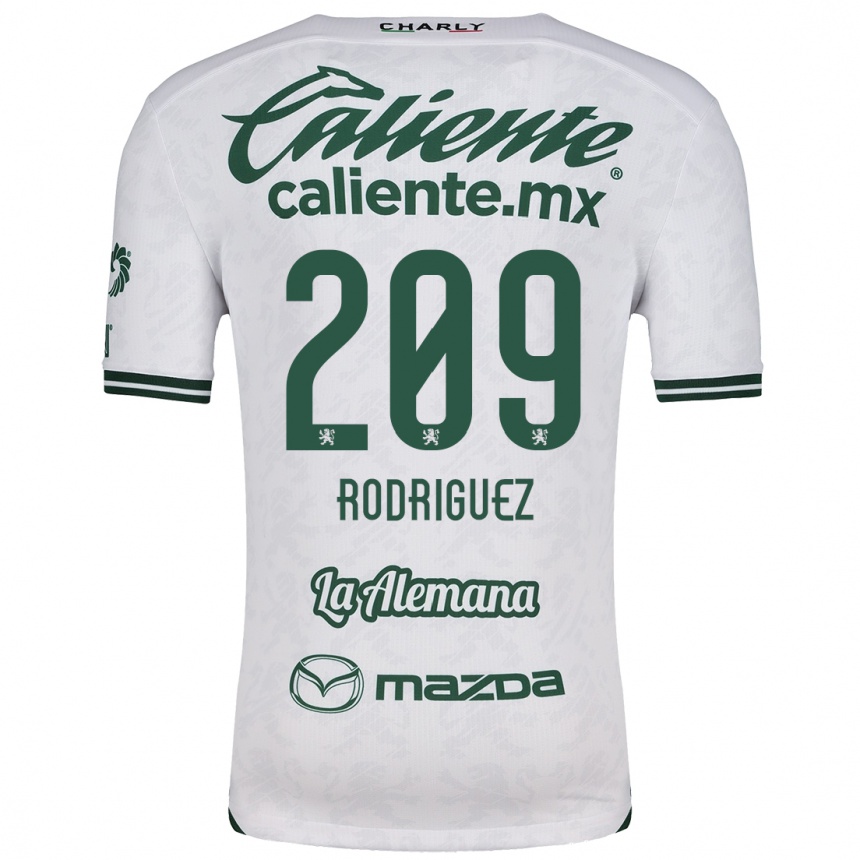 Women Football Víctor Rodríguez #209 White Green Away Jersey 2024/25 T-Shirt Nz