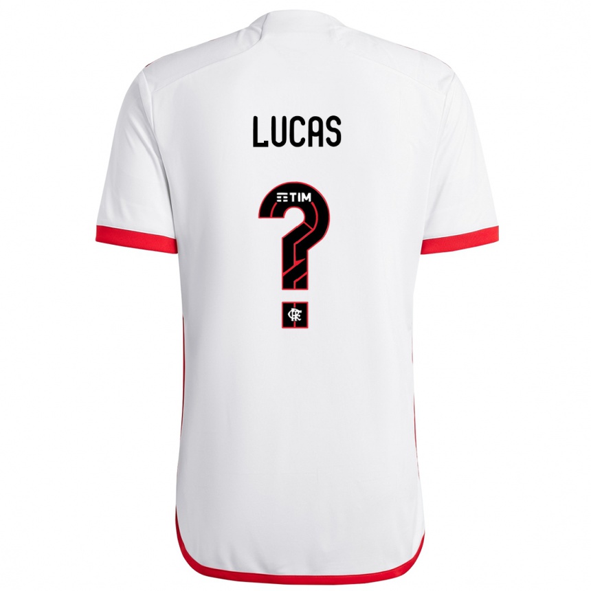 Women Football Rayan Lucas #0 White Red Away Jersey 2024/25 T-Shirt Nz