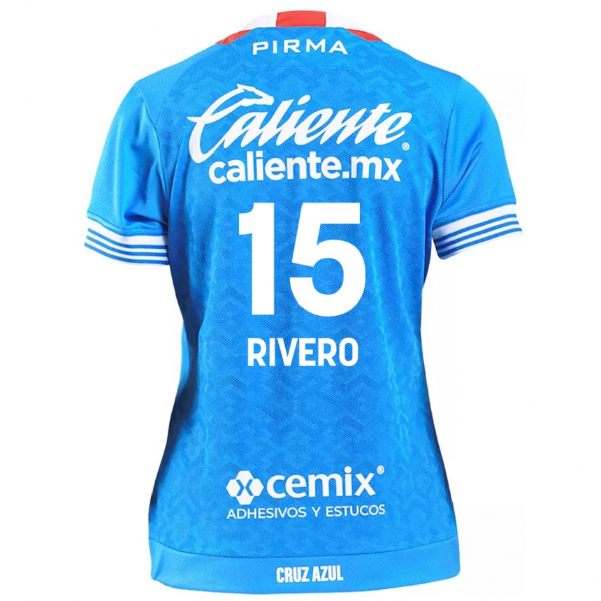 Kids Football Ignacio Rivero #15 Sky Blue Home Jersey 2024/25 T-Shirt Nz