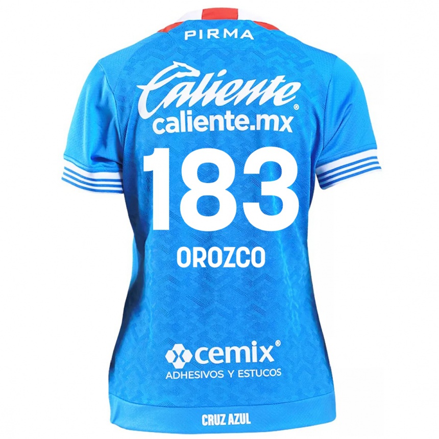 Kids Football Fabrizzio Orozco #183 Sky Blue Home Jersey 2024/25 T-Shirt Nz