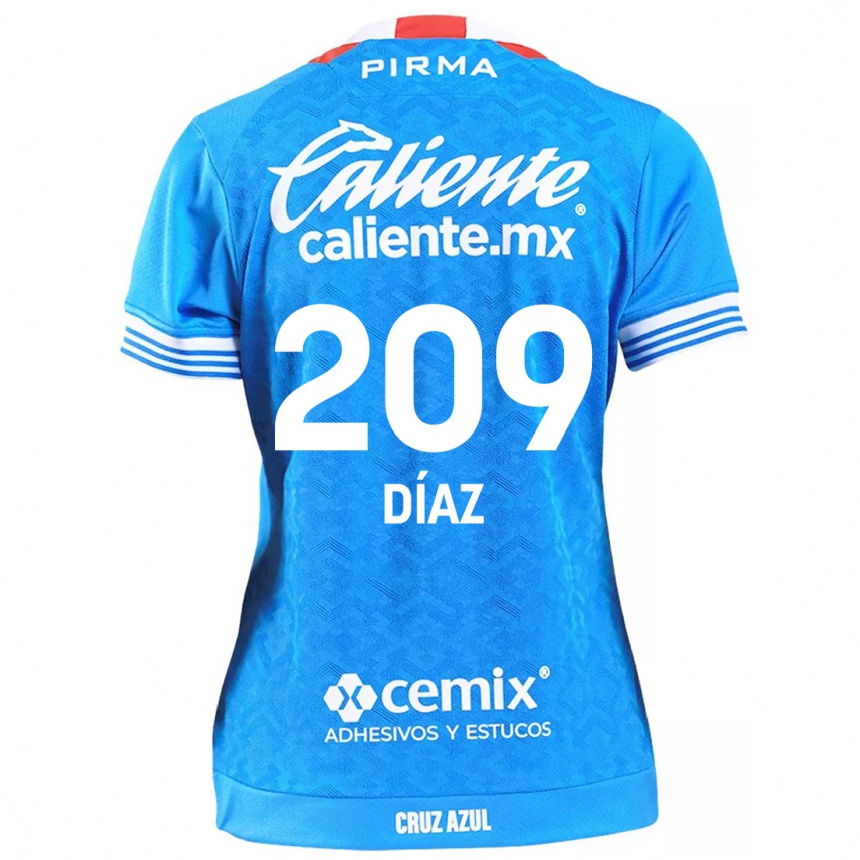 Kids Football Josué Díaz #209 Sky Blue Home Jersey 2024/25 T-Shirt Nz