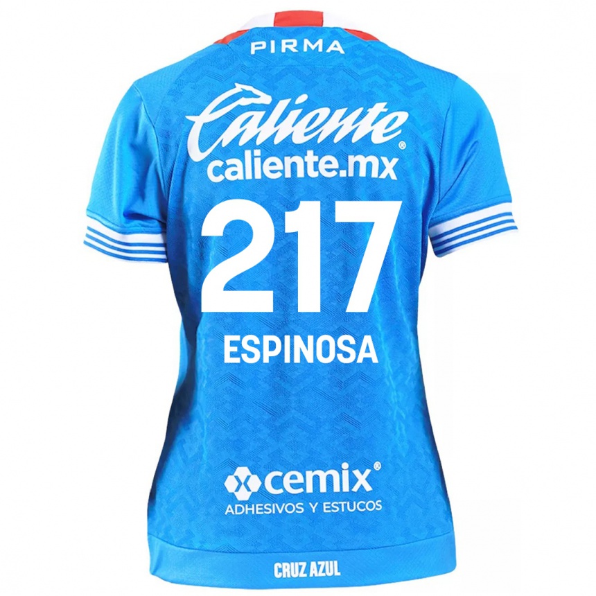 Kids Football Samuel Espinosa #217 Sky Blue Home Jersey 2024/25 T-Shirt Nz