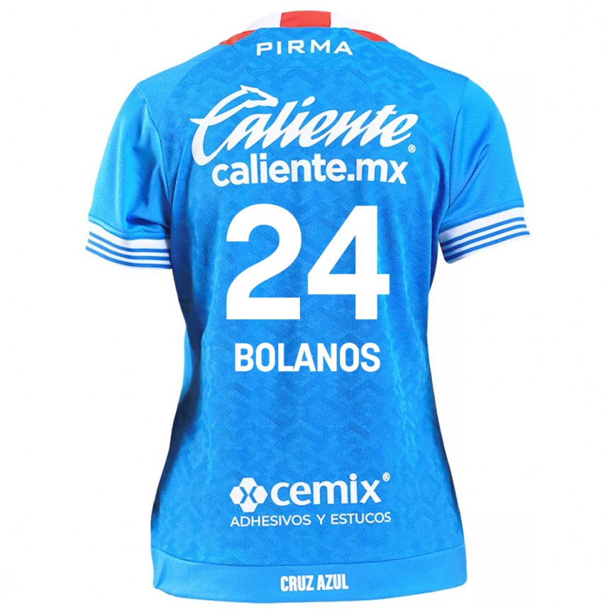 Kids Football Jatziry Bolanos #24 Sky Blue Home Jersey 2024/25 T-Shirt Nz