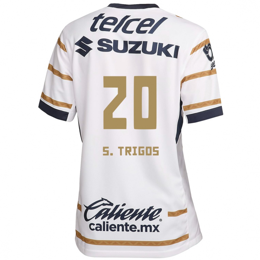 Kids Football Santiago Trigos #20 White Obsidian Home Jersey 2024/25 T-Shirt Nz