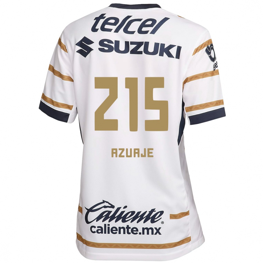 Kids Football Ángel Azuaje #215 White Obsidian Home Jersey 2024/25 T-Shirt Nz