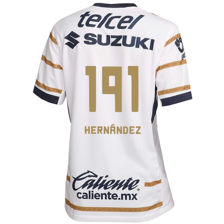 Kids Football Marco Hernández #191 White Obsidian Home Jersey 2024/25 T-Shirt Nz