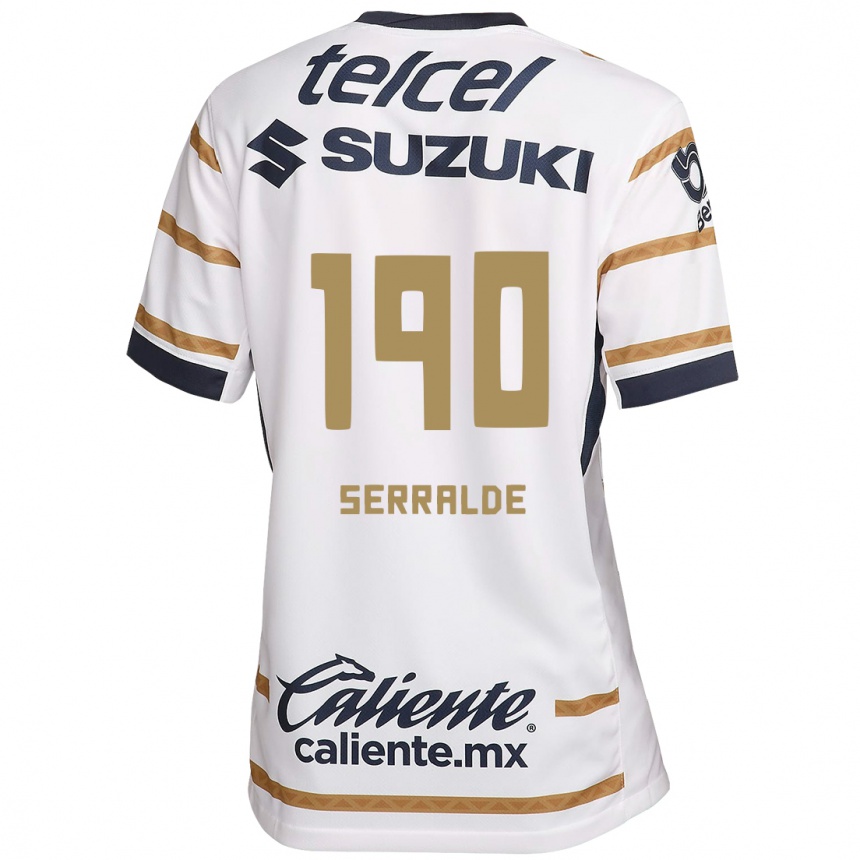 Kids Football Gerardo Serralde #190 White Obsidian Home Jersey 2024/25 T-Shirt Nz