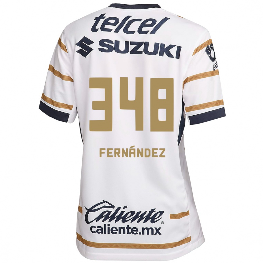 Kids Football Yerik Fernández #348 White Obsidian Home Jersey 2024/25 T-Shirt Nz