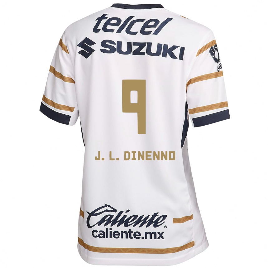 Kids Football Juan Dinenno #9 White Obsidian Home Jersey 2024/25 T-Shirt Nz