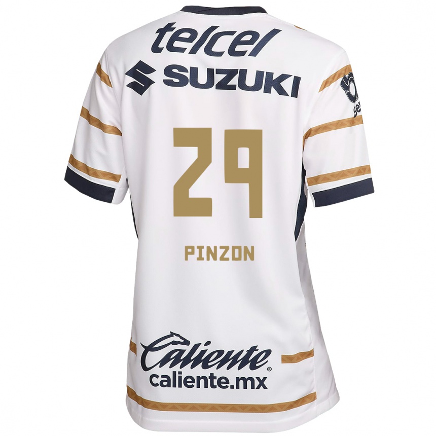 Kids Football Liceth Pinzon #29 White Obsidian Home Jersey 2024/25 T-Shirt Nz